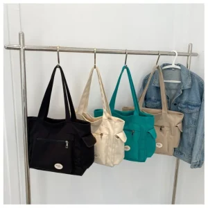 2025 Fashion Shoulder Bag for Women's Class Large Capacity Student Tote Bag New Canvas Commuter Handbag Women Bag Eco Bag